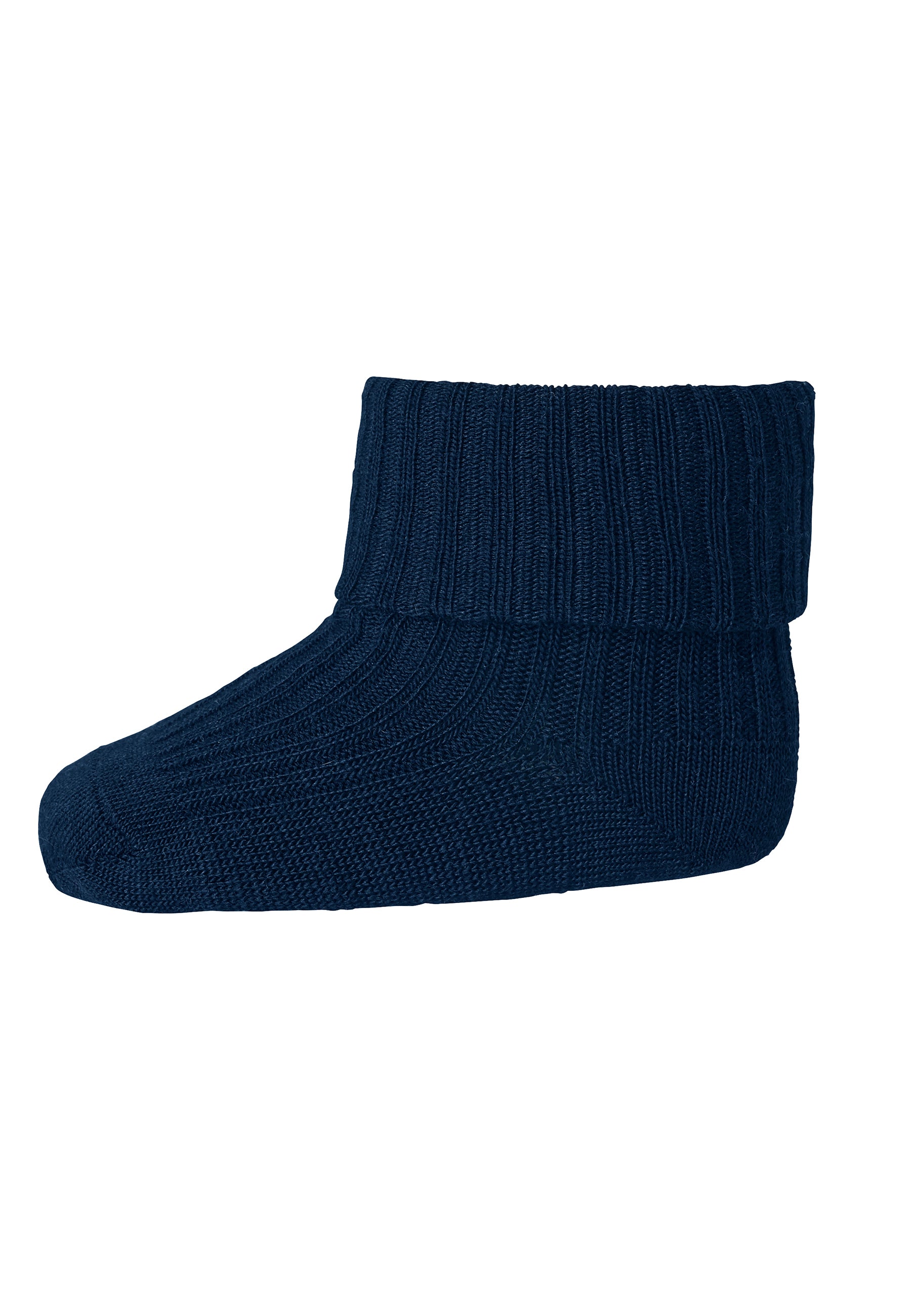 Wool rib baby sokkar - Navy