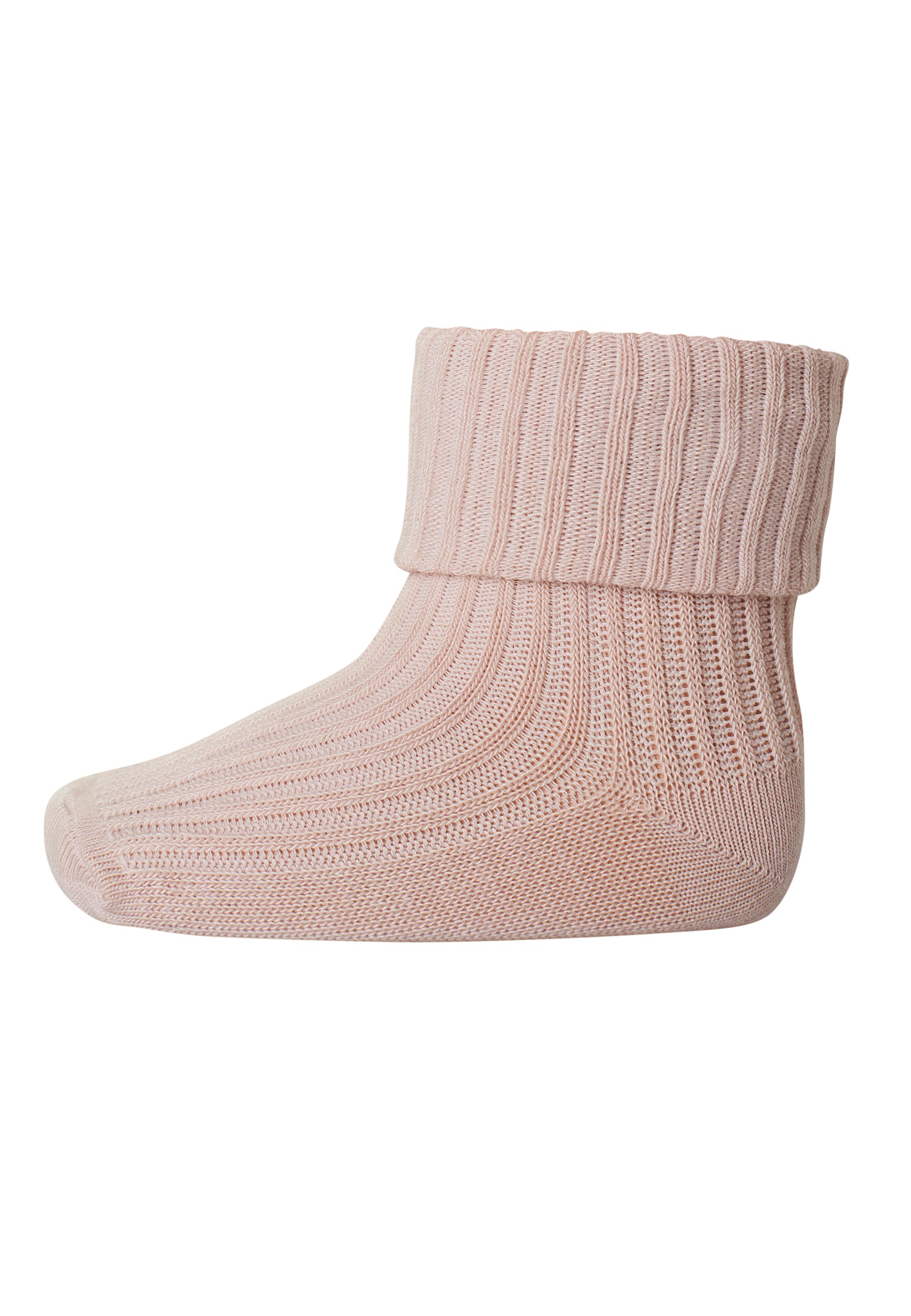 Wool rib baby sokkar - Rose Dust