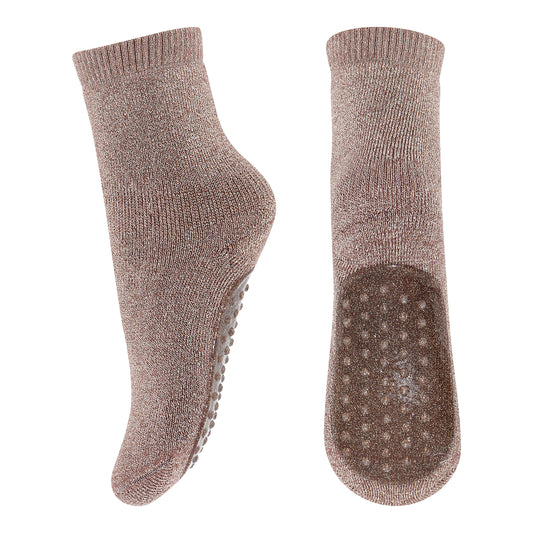 MP sokkar m/anti slip - Brown Siena