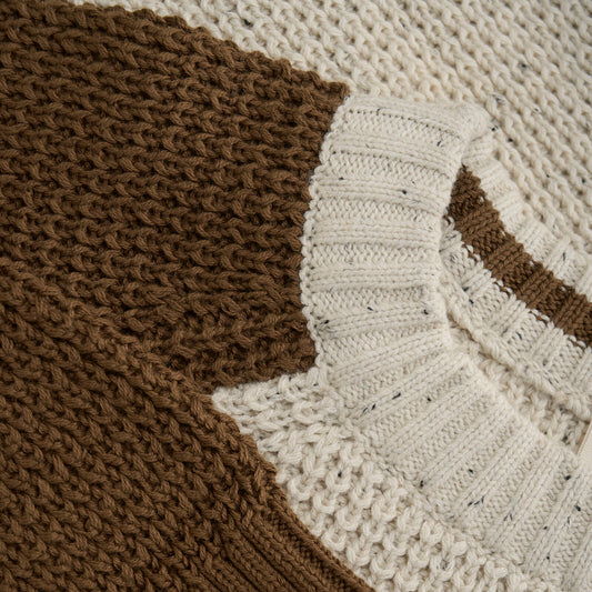 Peysa, Knit -Beige Melange