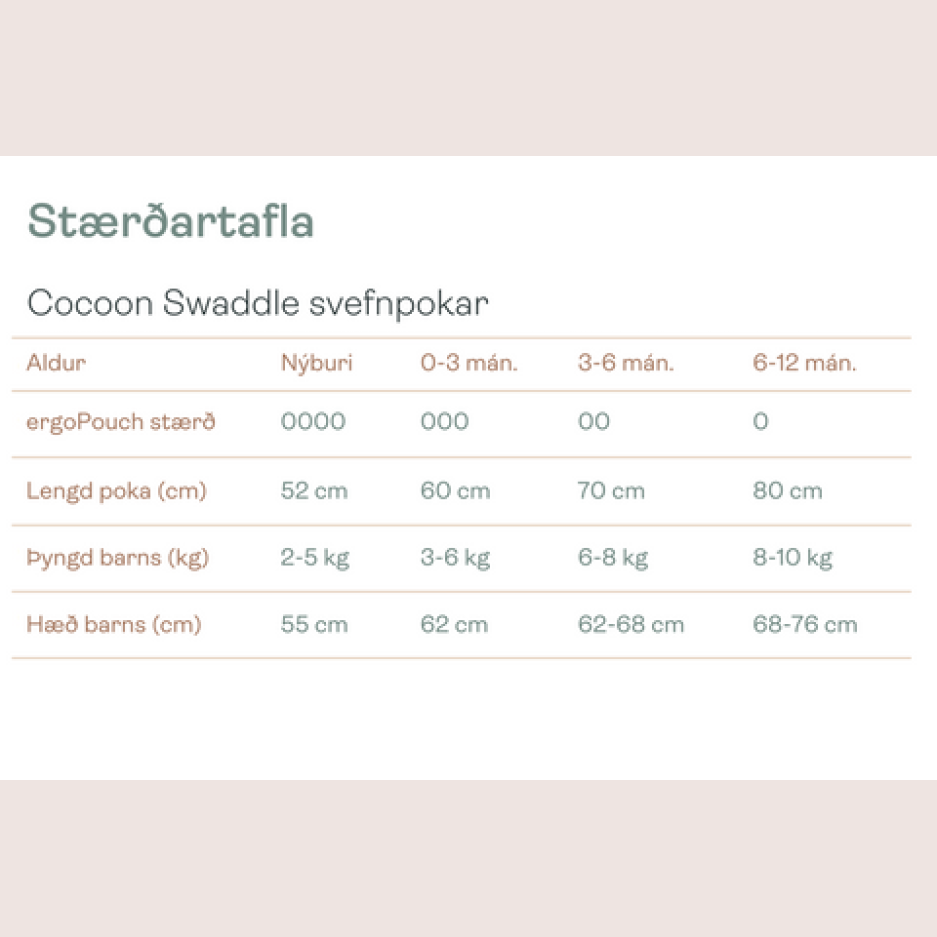 Cocoon Swaddle svefnpoki - Oatmeal Marle