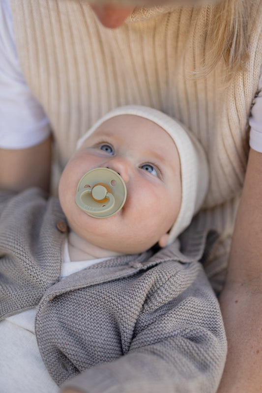 BIBS Color - Khaki/Dusty Blue