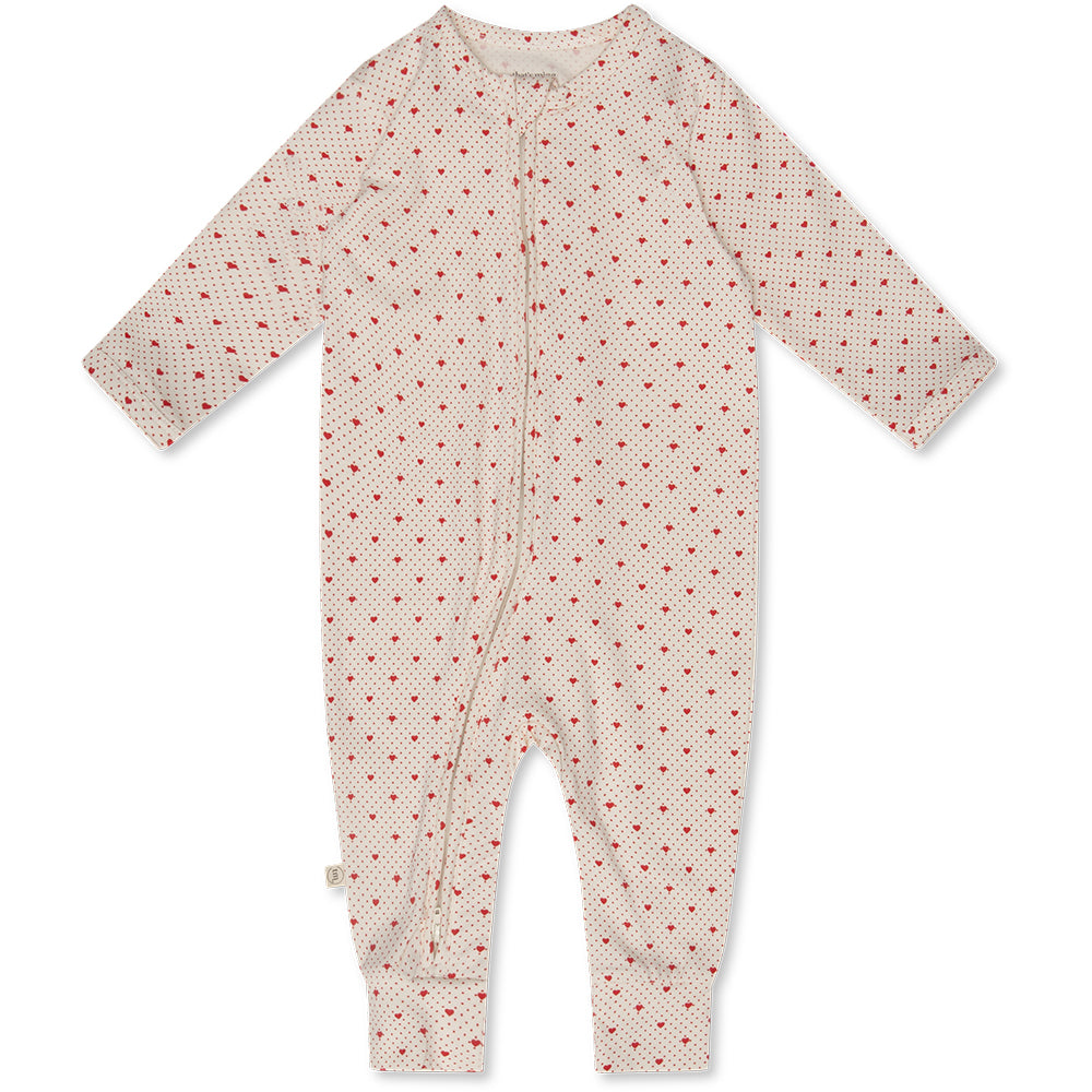 Náttgalli, Elliotte onesie - Lots of love red