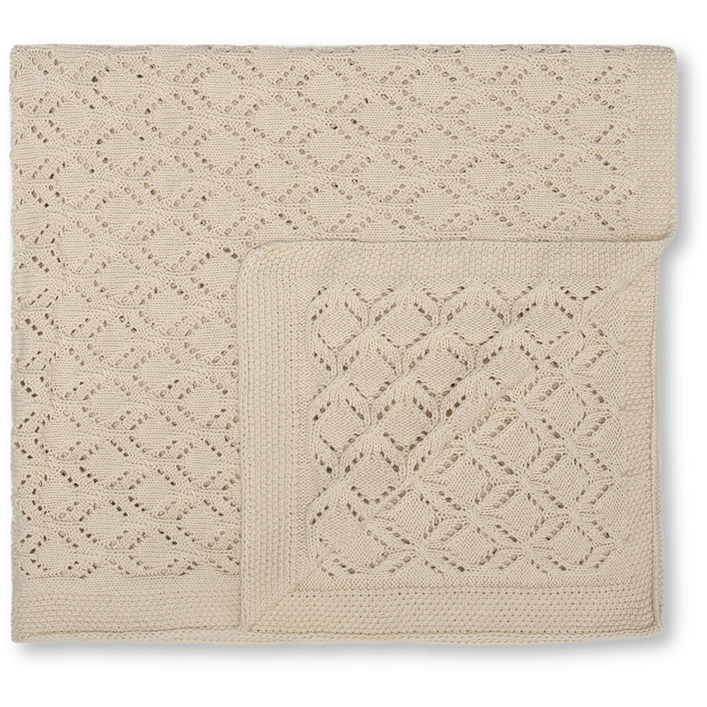 Teppi, knitted blanket - Birch