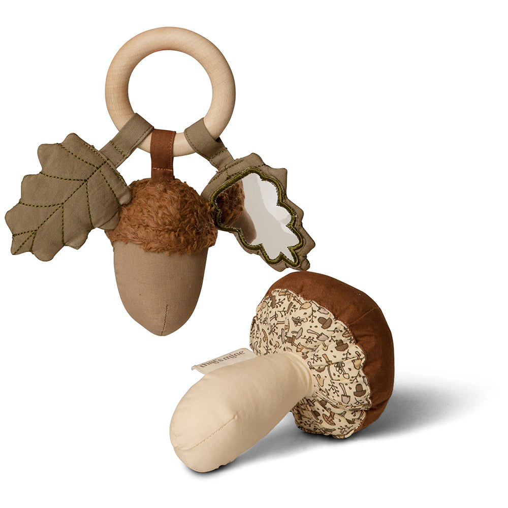 Hringla, Leslie rattle set - Tiny mushroom