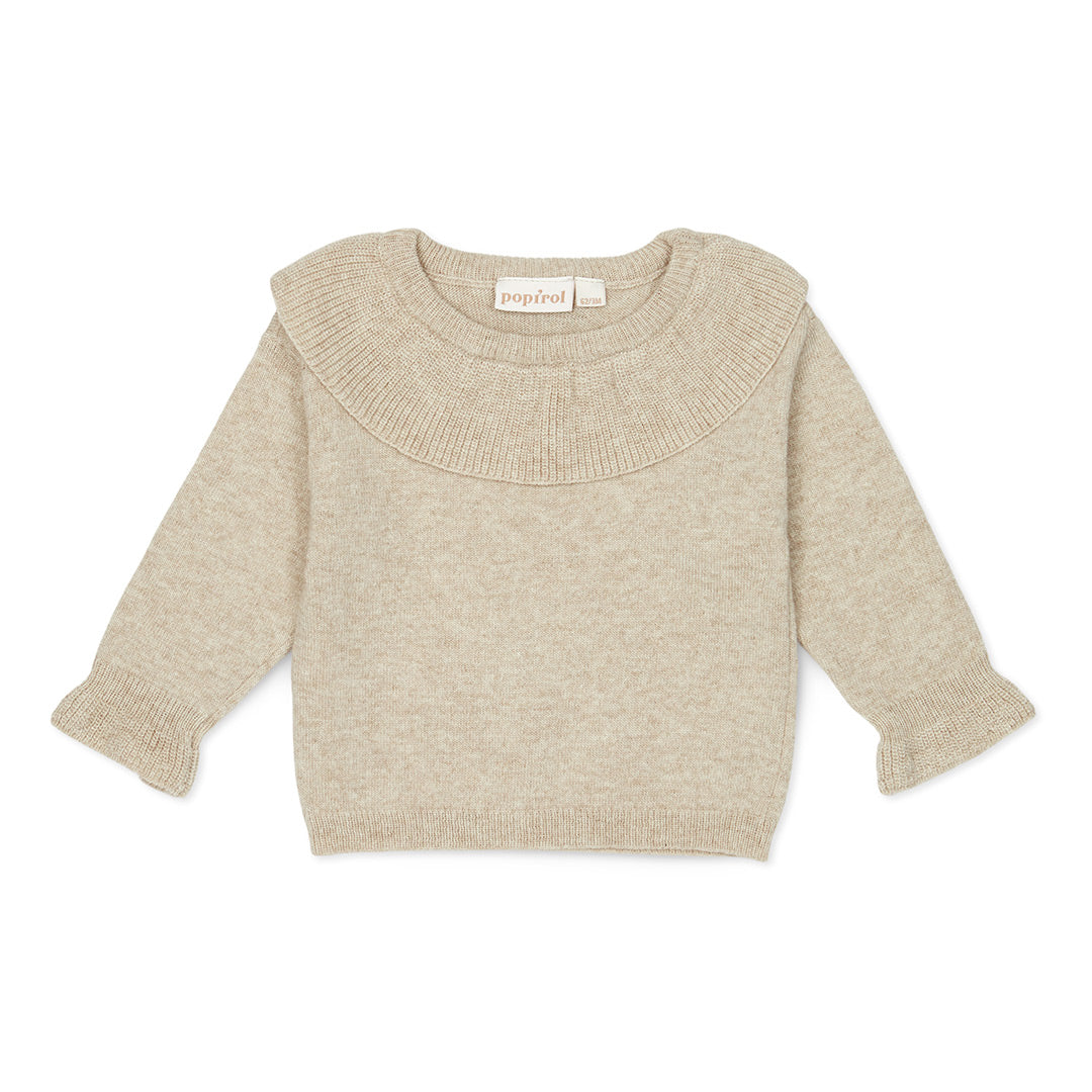 Peysa, Pofay Wool Pullover - Brown Melange