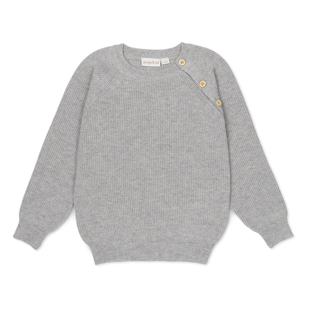 Peysa, Pokopa Wool Pullover - Light Grey Melange