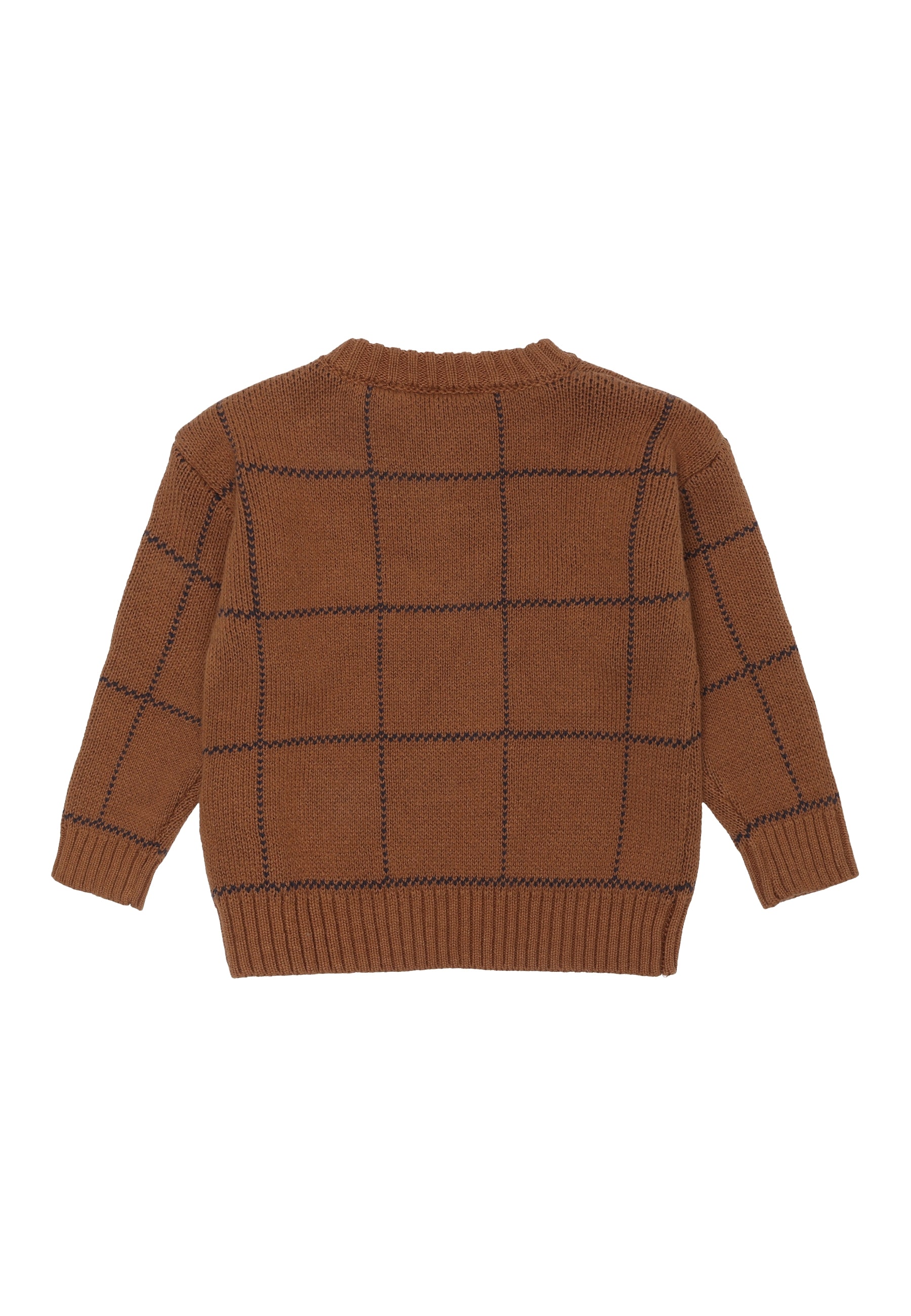 Peysa Jacquard - Toffee Check