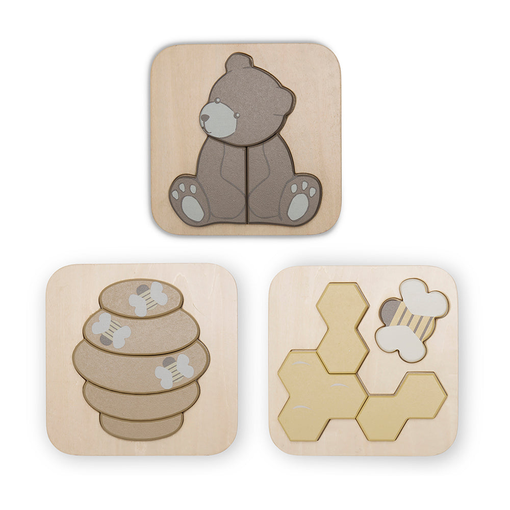 Púsl, Puzzle 3pk - Bear