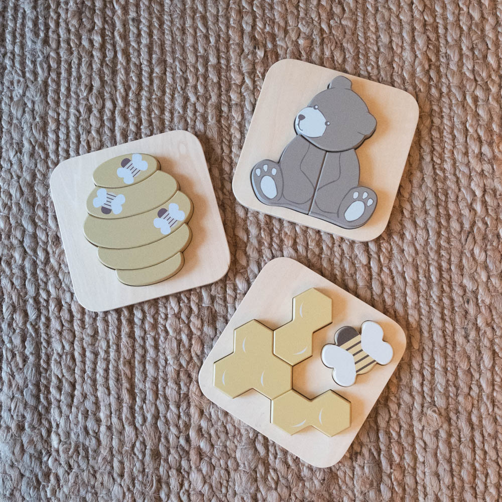 Púsl, Puzzle 3pk - Bear