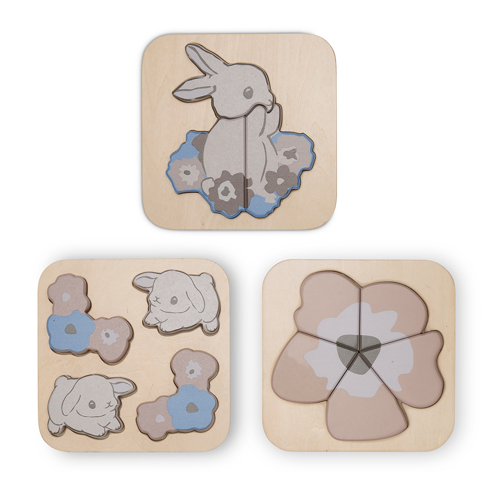 Púsl, Puzzle 3pk - Bunny