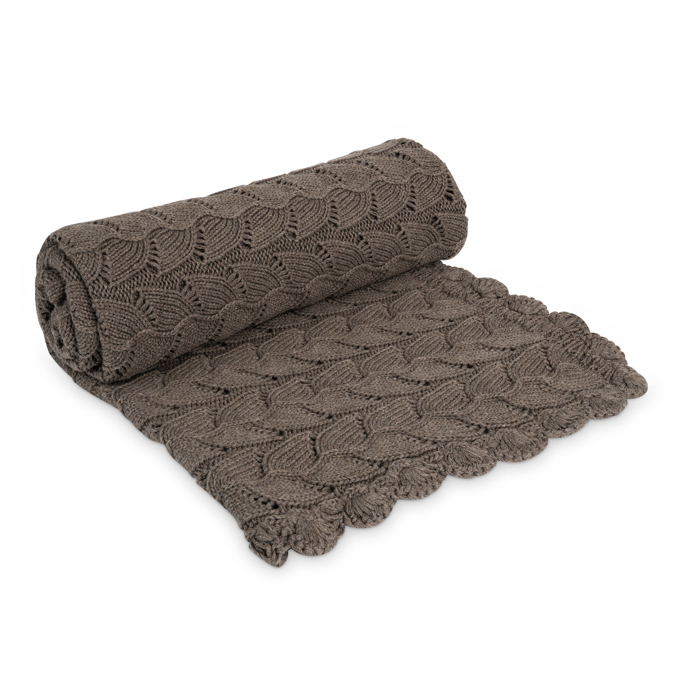 Teppi, Chiffonette Blanket - Earth brown Melange