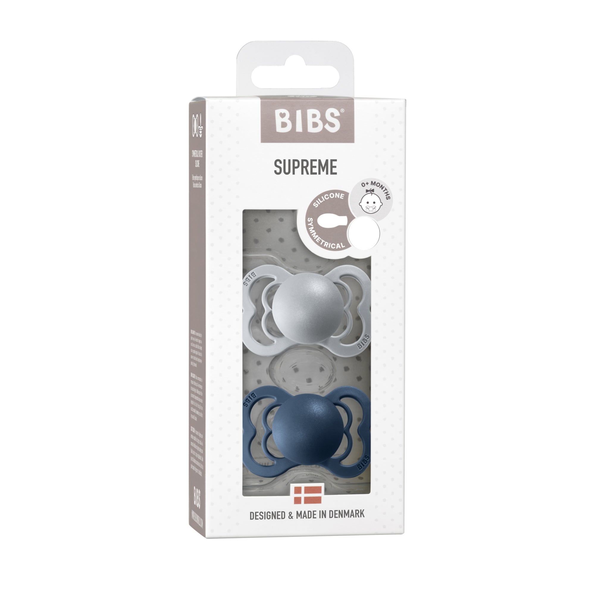 BIBS SUPREME 2pk - Steel Blue/Cloud